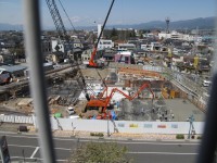 建設中の新図書館です